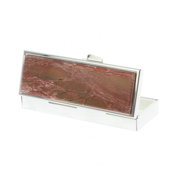 Таблетница на 3 отделения яшма цвет серебро 127203