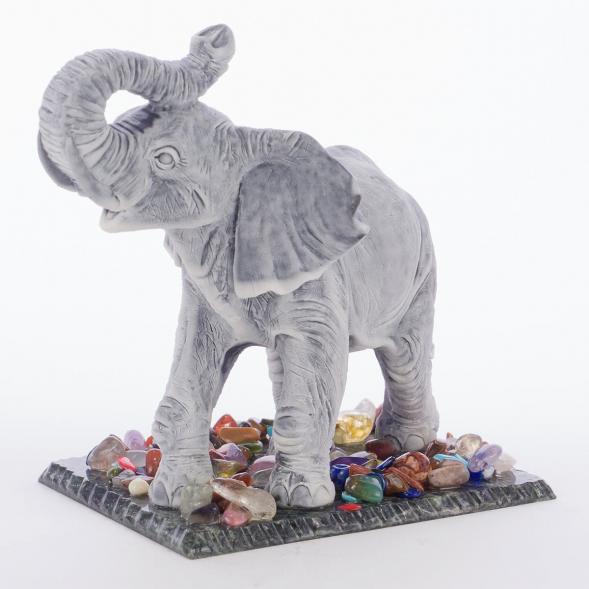 Сувенир &amp;quot;Слон большой №1&amp;quot; из мрамолита 118984