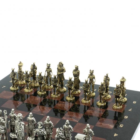 Шахматы подарочные &amp;quot;Галлы и Римляне&amp;quot; 36х36 см из лемезита 128230