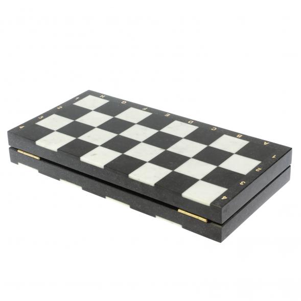 Шахматы из мрамора и гранита 3 в 1: шахматы, шашки, нарды 128763