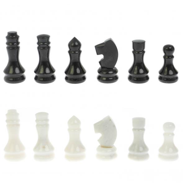 Шахматы из мрамора и гранита 3 в 1: шахматы, шашки, нарды 128763