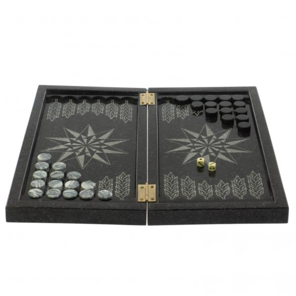 Шахматы из мрамора и гранита 3 в 1: шахматы, шашки, нарды 128763