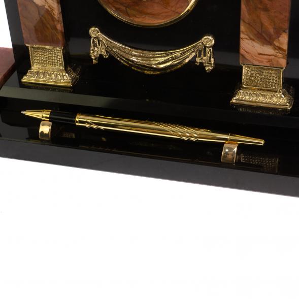 Настольный набор из яшмы &amp;quot;Россия&amp;quot; 113223