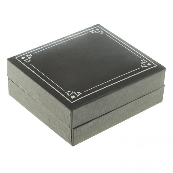 Набор запонки круглые и зажим для галстука нефрит 124081