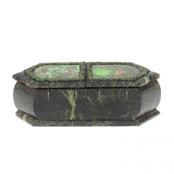 Шкатулка для украшений &amp;quot;Хозяйка медной горы / Две ящерицы&amp;quot; 20х10х7,5 см 127127