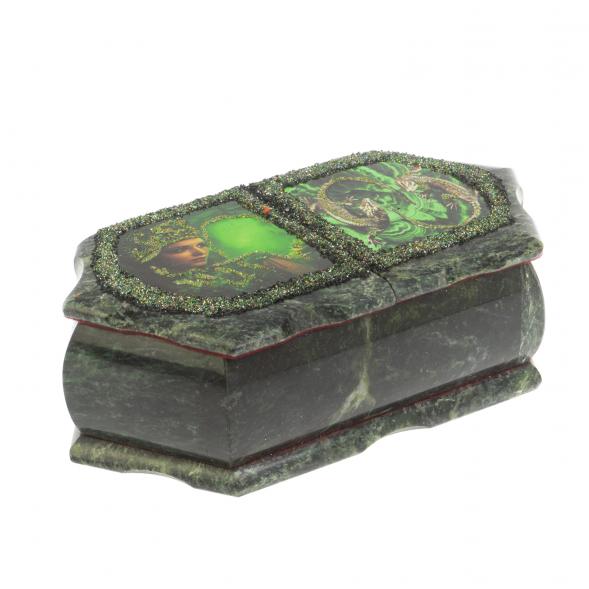 Шкатулка для украшений &amp;quot;Хозяйка медной горы / Две ящерицы&amp;quot; 20х10х7,5 см 127127