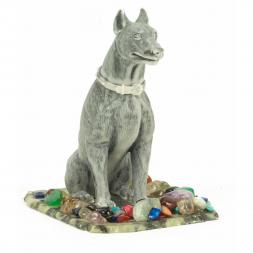 Сувенир &amp;quot;Доберман сидит&amp;quot; из мрамолита