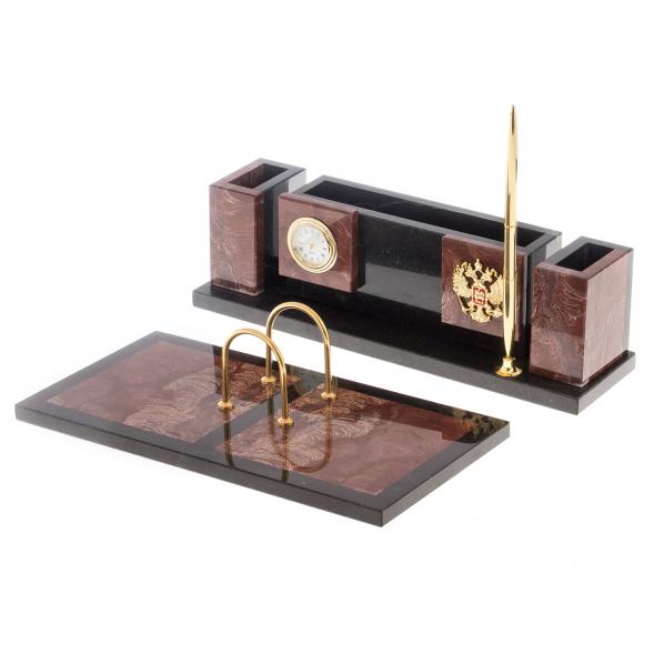 Настольный набор &amp;quot;Люкс&amp;quot; лемезит 120829