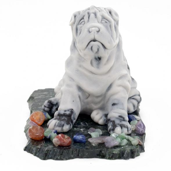 Сувенир &amp;quot;Шарпей&amp;quot; из мрамолита 116328