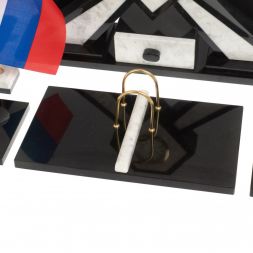 Настольный набор "Алмаз" из мрамора