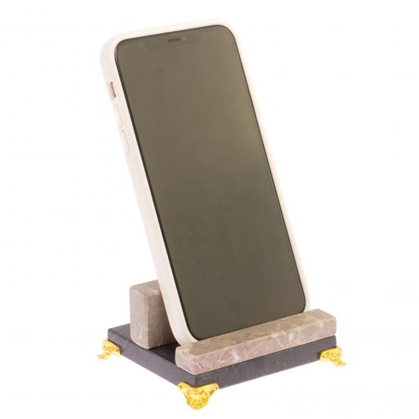 Подставка под смартфон камень бежевый мрамор 125923