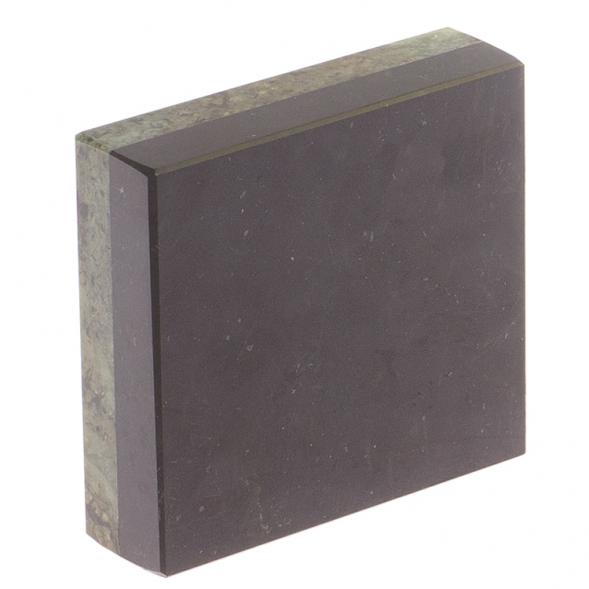 Часы настольные из змеевика квадратные 7,5х2х7,5 см 126208