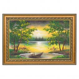 Картина &amp;quot;Летняя ночь&amp;quot; багет 24х34 см, каменная крошка