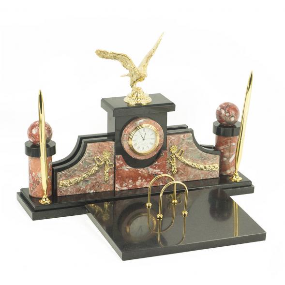 Настольный набор &amp;quot;Гордый орел&amp;quot; бронза креноид 118663