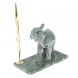 Статуэтка из мрамолита &amp;quot;Слон&amp;quot; на подставке из змеевика 128614