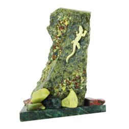 Сувенир из камня змеевик &amp;quot;Скала&amp;quot; большая