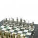 Шахматы &amp;quot;Подвиги Геракла&amp;quot; доска 28х28 см из мрамора и змеевика 128234