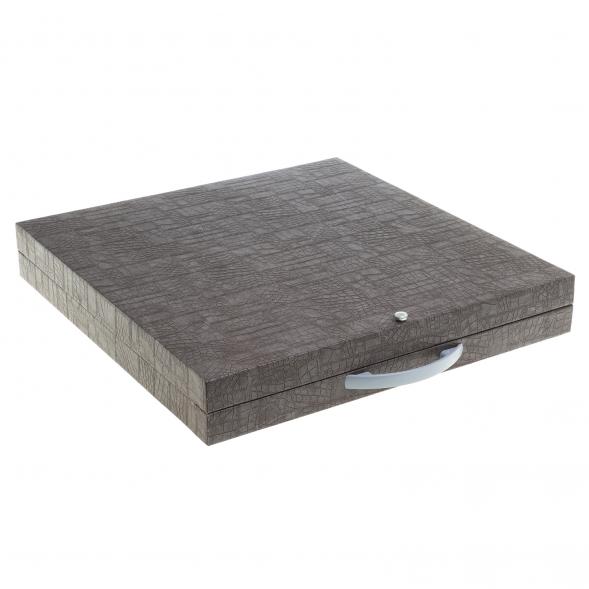 Каменные шахматы из нефрита и габродиабаза доска 38х38 см 120495