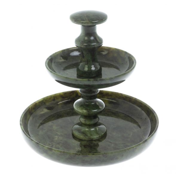 Ваза для фруктов / конфет из нефрита 17,5х17,5х17,5 см 129139