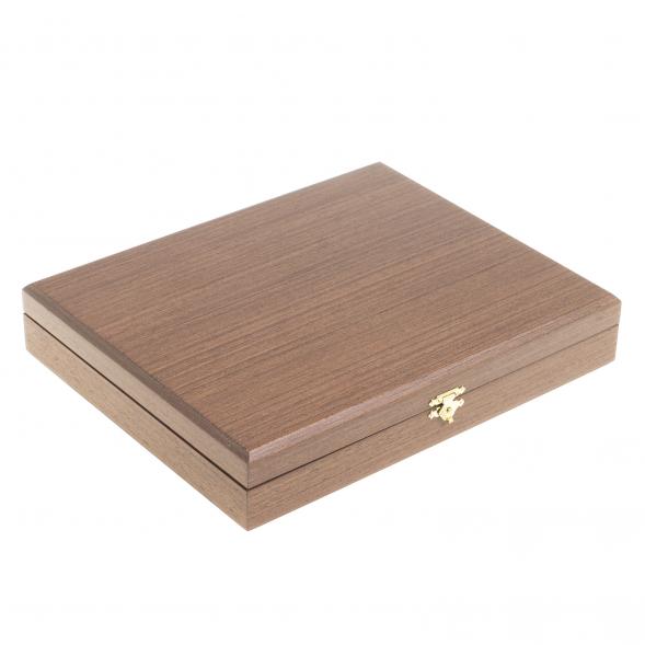 Подарочный набор &amp;quot;Держава&amp;quot; ежедневник и визитница из черной кожи 122402