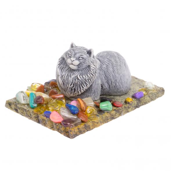 Сувенир из мрамолита &amp;quot;Кошка лежит&amp;quot; 125031