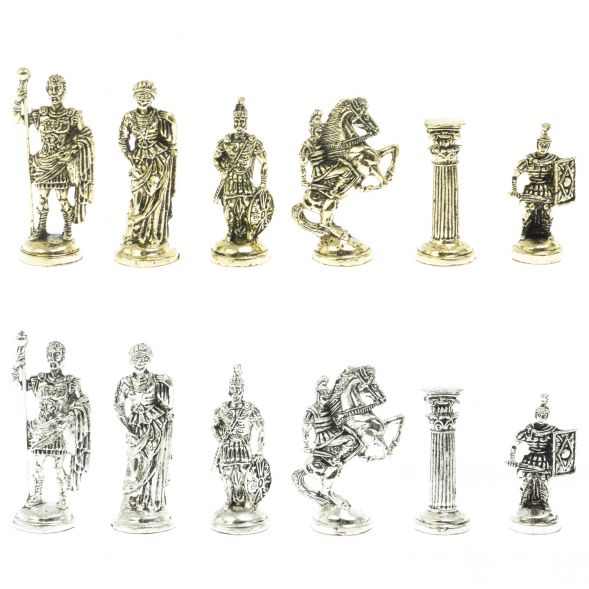 Шахматы &amp;quot;Римские воины&amp;quot; доска 44х44 см из змеевика 128236