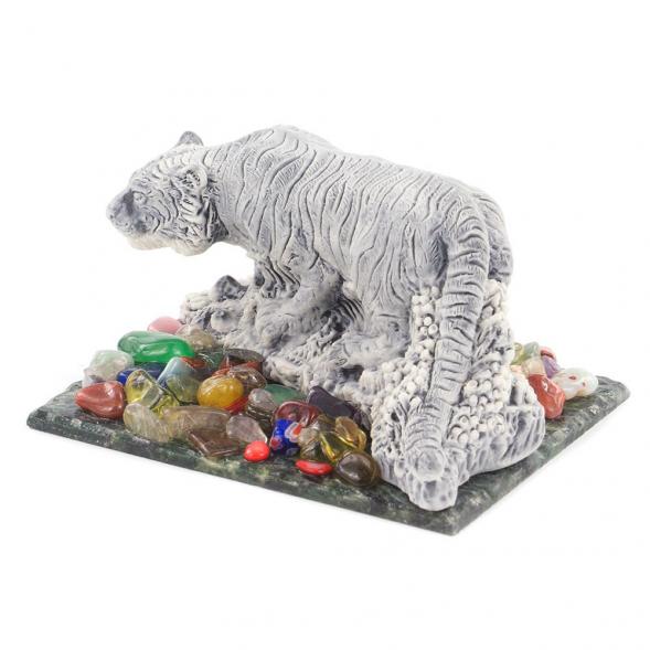 Сувенир фигурка &amp;quot;Амурский тигр большой&amp;quot; из мрамолита 119827