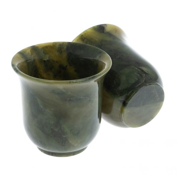 Кофейные чашки из нефрита 2 шт 7х7х7 см 129140