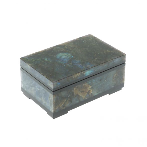 Шкатулка из камня лабрадор 10х6,5х5 см 128618