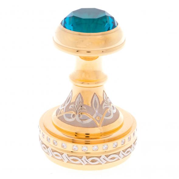 Оснастка для печати &amp;quot;Топаз&amp;quot; металлическая в подарочной упаковке Златоуст 121875