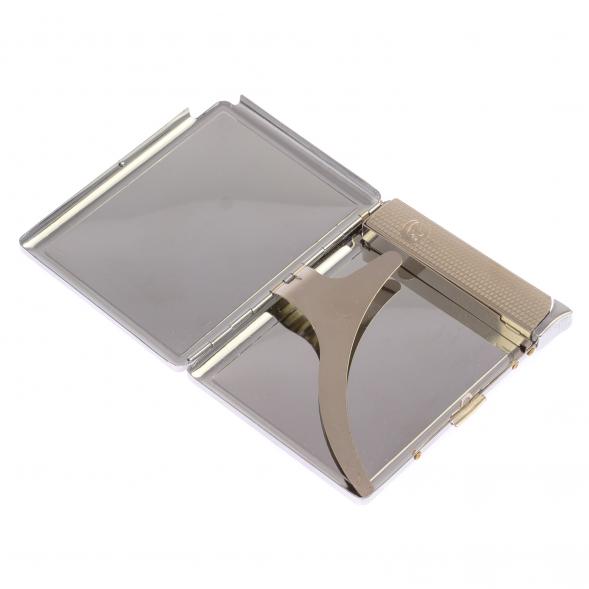 Портсигар 10 сигарет с зажигалкой камень флюорит 125073