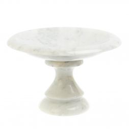 Ваза для фруктов из белого мрамора 22х22х15 см