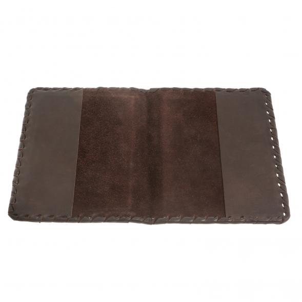 Подарочный набор &amp;quot;Документы&amp;quot; обложка для паспорта и ежедневник из коричневой кожи 122406