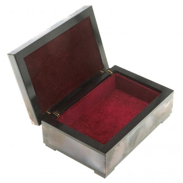 Каменная шкатулка из агата 12х8х4,8 см 123994
