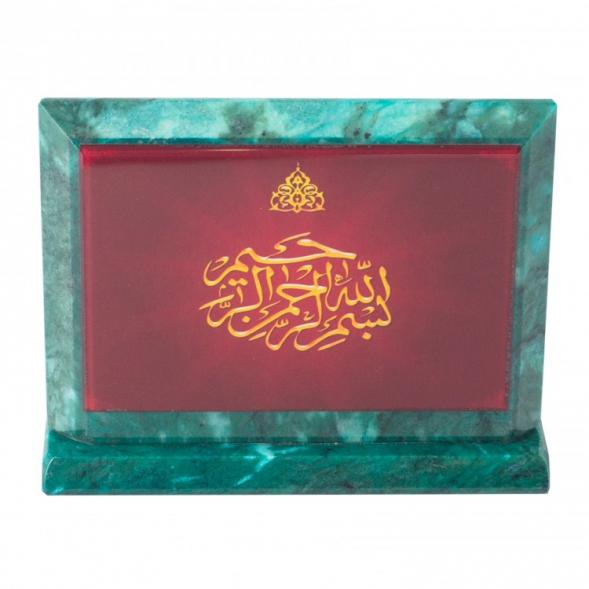 Настольное панно Молитва из змеевика 14,5х4,5х11 см 118920