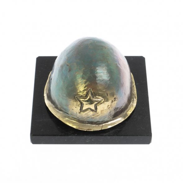 Статуэтка &amp;quot;Каска солдата&amp;quot; из бронзы 8х8х5 см 129066