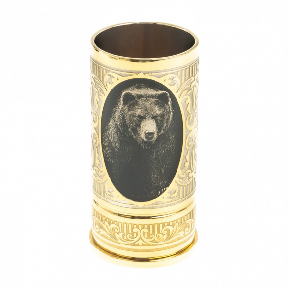 Стопка гильза &amp;quot;Медведь&amp;quot; 40 мл Златоуст 123275