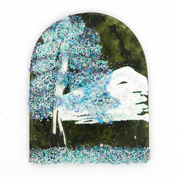 Магнит с рисунком &amp;quot;Арка&amp;quot; малый камень змевик 113952