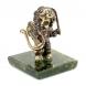 Статуэтка &amp;quot;Ангелочек с арфой&amp;quot; бронза змеевик 116161
