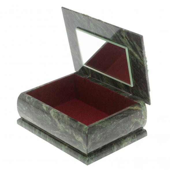 Шкатулка с рисунком &amp;quot;Лето&amp;quot; из змеевика 16х12х7,5 см 127135