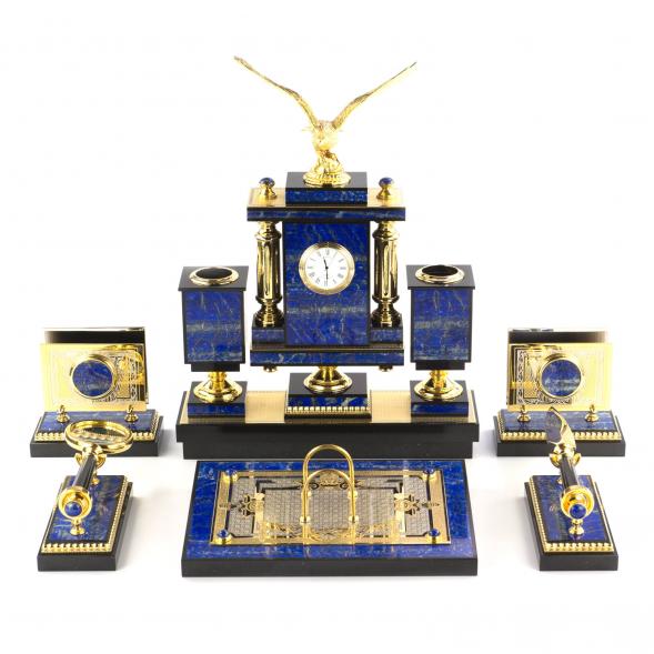 Настольный набор из лазурита &amp;quot;Орел&amp;quot; 119280