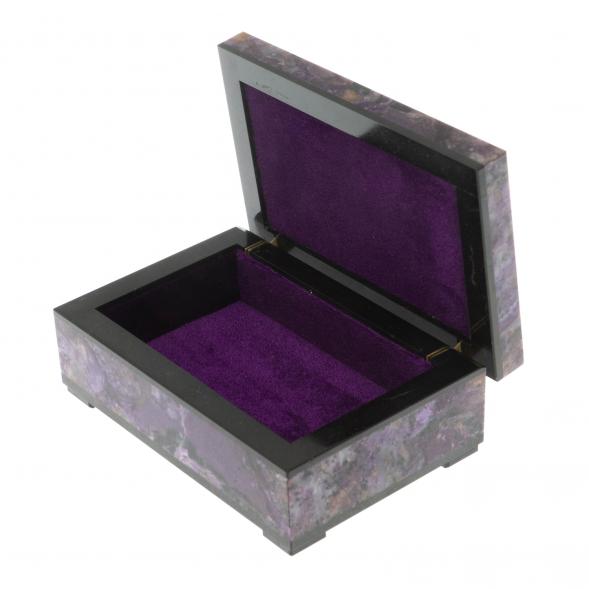 Шкатулка из чароита 11,5х7,5х4,5 см 128696