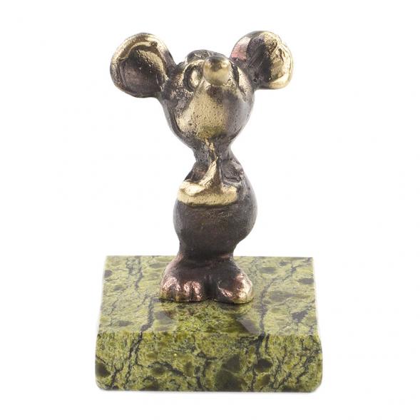 Сувенир из бронзы и змеевика &amp;quot;Мышонок&amp;quot; 120293