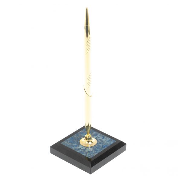 Подставка под ручку из иркутского лазурита 7х7х21 см 127929