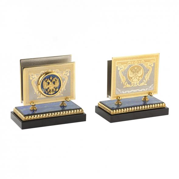 Настольный набор &amp;quot;Двуглавый орел&amp;quot; из лазурита 119282