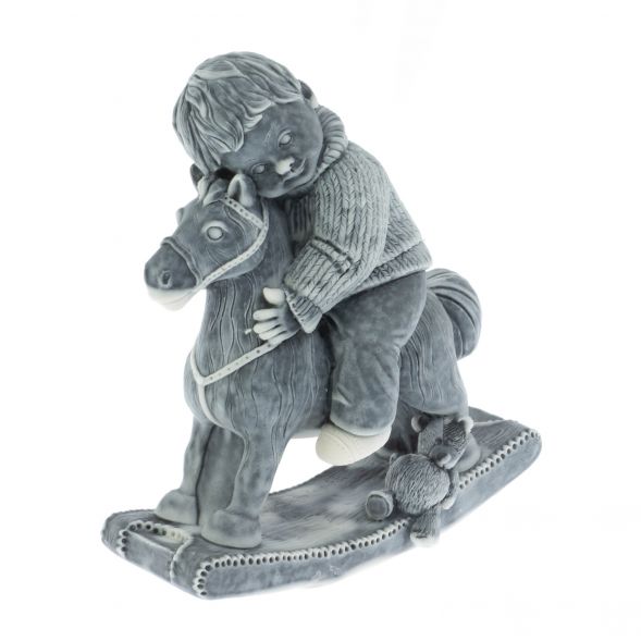 Сувенир из мрамолита &amp;quot;Мальчик на лошадке&amp;quot; большой 129377