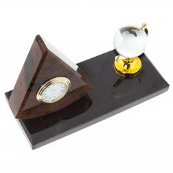 Мини-набор с глобусом &amp;quot;Треугольник&amp;quot; камень обсидиан