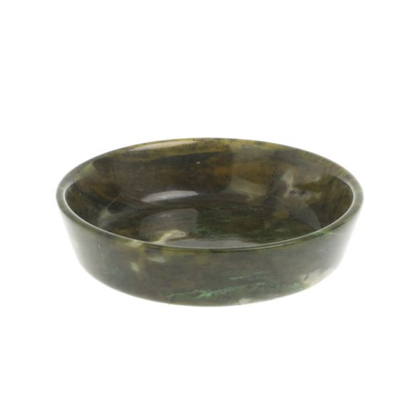 Тарелка орешница из нефрита 10х10х2,5 см 127537