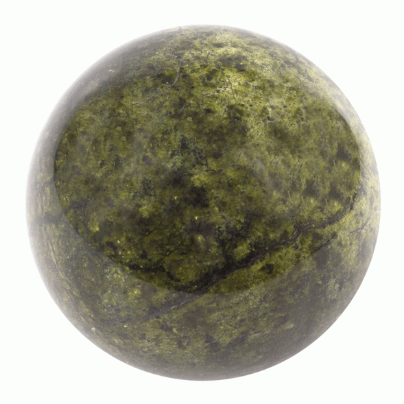 Шар из натурального змеевика 10 см 121520