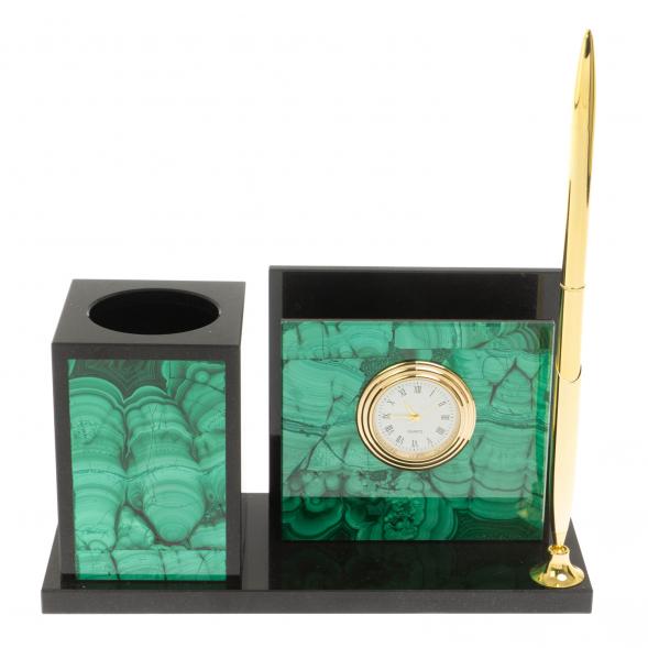 Мини-набор из малахита 18х7х9 см 129772